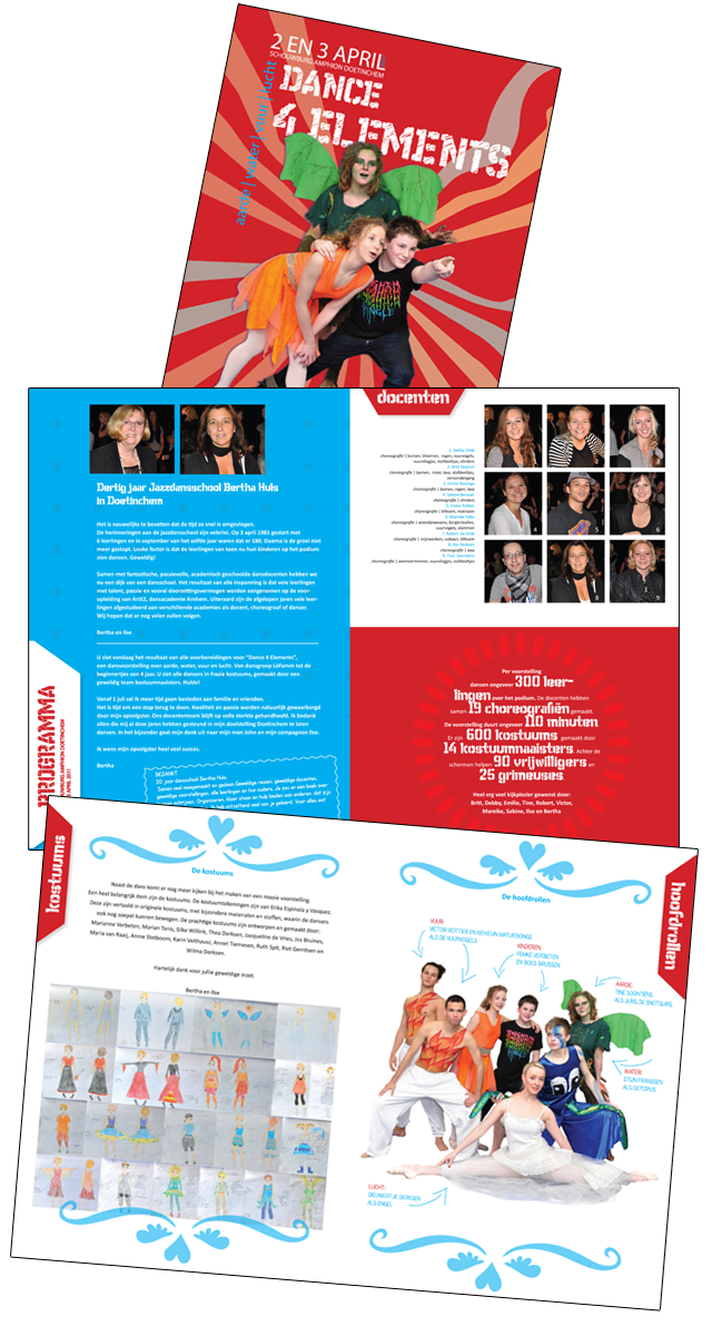 Brochure Jazzdansschool Berth Huls